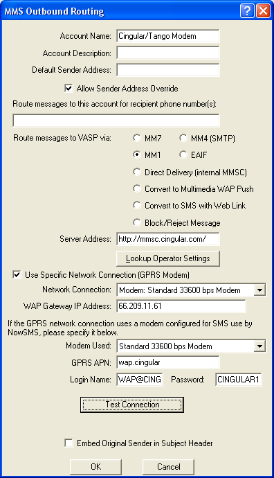 MMSC Routing Config