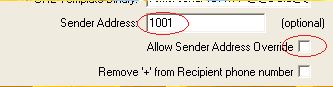 MMSFROM match the sender addression